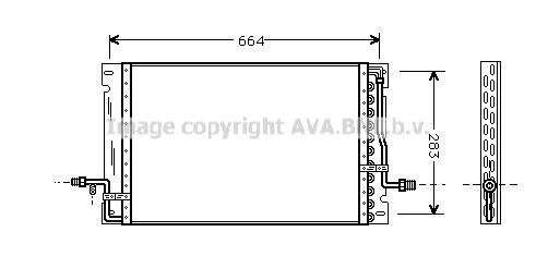 AVA QUALITY COOLING Конденсатор, кондиционер VO5076